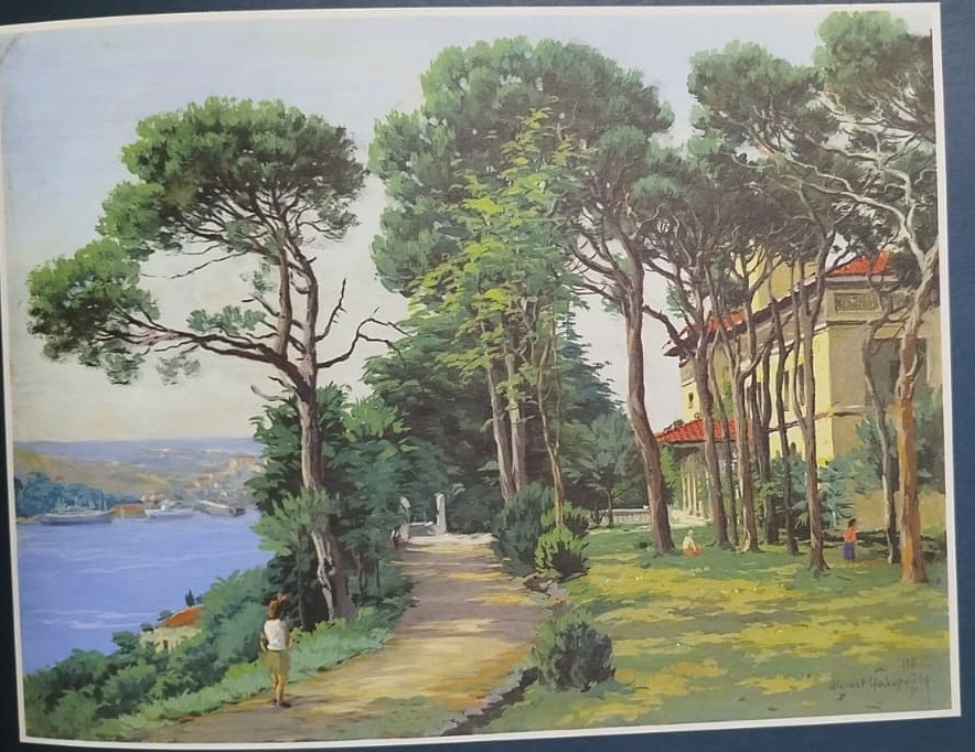 AHMET YAKUPOĞLU'NUN FIRÇASINDAN BOĞAZİÇİ (ANADOLU YAKASI) KARTON KUTUSUNDA 1920  KUTAHYA 2 EKİM 2016  KUTAHYA