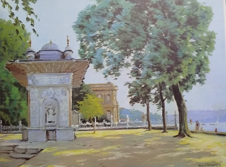 AHMET YAKUPOĞLU'NUN FIRÇASINDAN BOĞAZİÇİ (ANADOLU YAKASI) KARTON KUTUSUNDA 1920  KUTAHYA 2 EKİM 2016  KUTAHYA