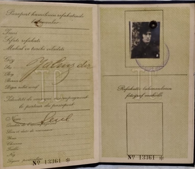 T.C PASAPORT, NO 13361 ZELİHA ŞAKİRİ ADLI BİR KİŞİYE AİTTİR DOĞUM VE MESLEK PASAPORTA GÖRE, KENDİSİ 1908 YILI DOĞUMLU