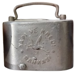 YAPIKREDİ BANKASI METAL KUMBARA KABARTMA LEGO YAZI SERİ NUMARALI