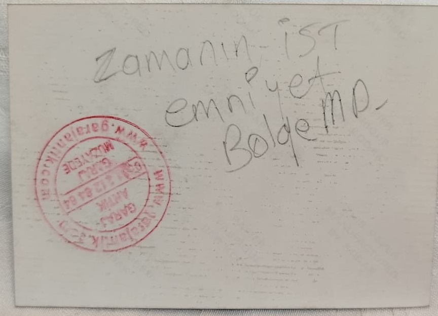 SANATCI FERDİ ÖZBEGEN  BİR ACILISDA İSTANBUL EMNIYET MUDURU İLE RENKLİ FOTOGRAF