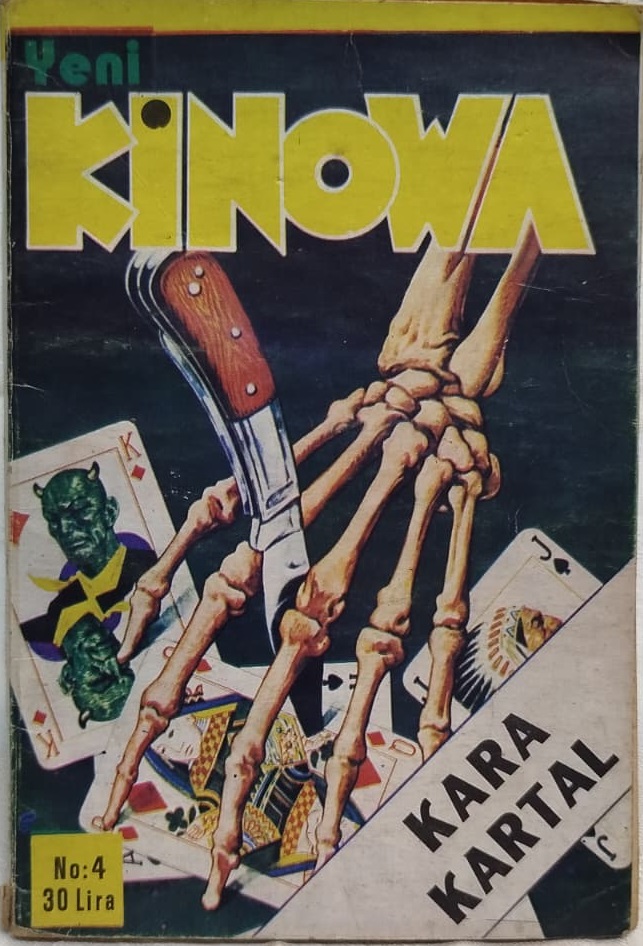 1970 KİNOVA ÇİZGİ ROMAN NO:4 KARA KARTAL  NADİR KOLEKSİYON
