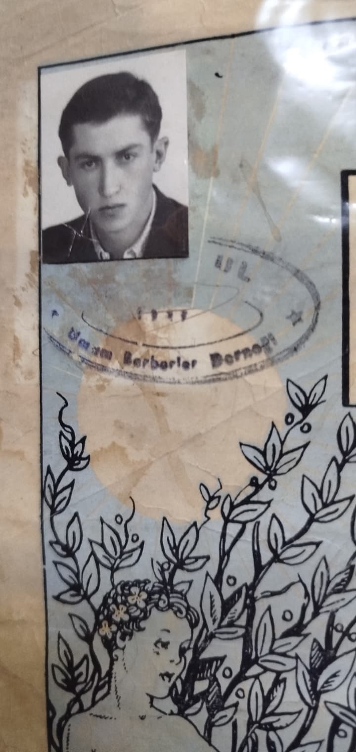 1950 İSTANBUL UMUM BERBERLER DERNEGİ EHLİYETNAME BERBER ACMA DİPLOMASI