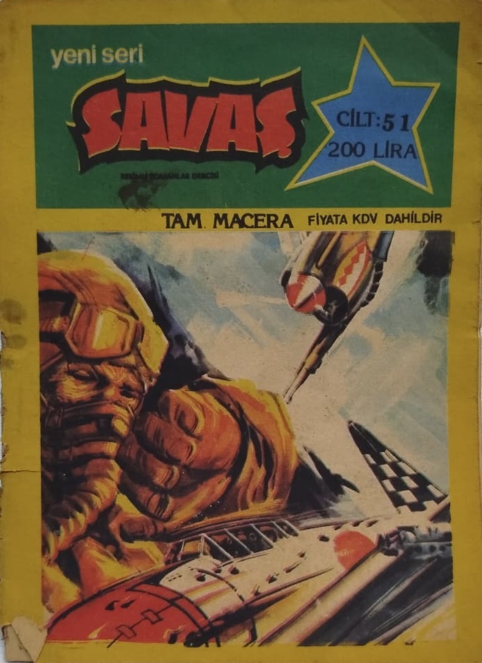 YENİ SERİ SAVAS CİZGİ ROMAN TAM MACERA CİLT 5 SAYI  1