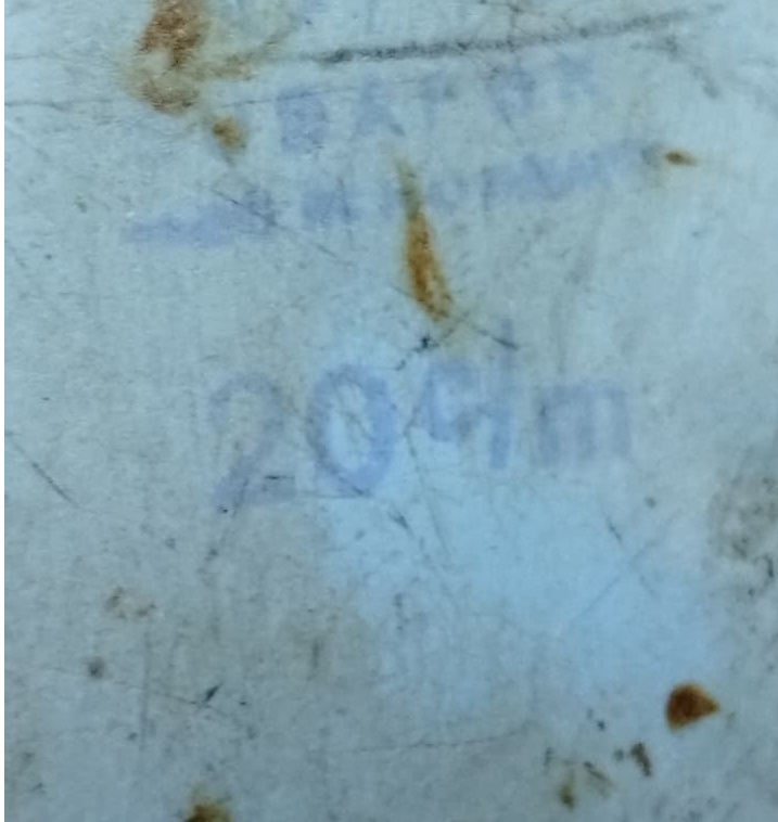 1950 EMAYE COCUK LAZIMLIK OTURAK MAVİ BEYAZ RENKLERDE KULPLU