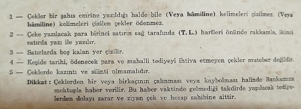 1950 TURKİYE İS BANKASI A.S CEK KOCANI 2 SAYFA KULLANILMIS 23 YAZILMAMIS CEK SAYFALI