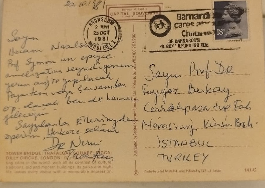 1970 KARTPOSTAL, BIRLESIK KRALLIK'TAN (INGILTERE) TURKIYE'YE GONDERILMIS BIR TEBRIK KARTIDIR. POSTA DAMGASI HOUNSLOW (LONDRA)