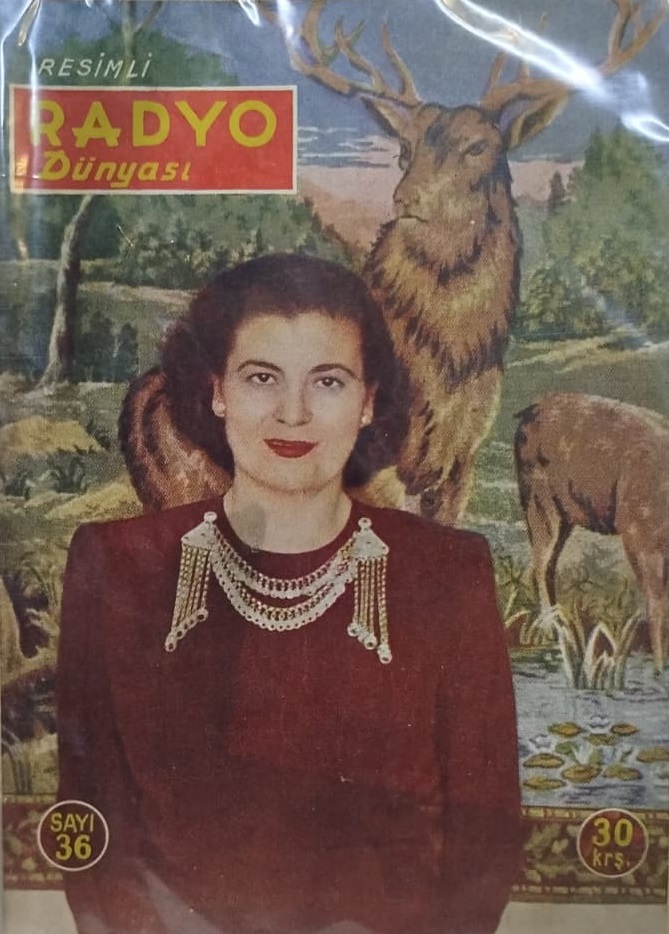 RESİMLİ RADYO DÜNYASI ON KAPAK NERİMAN ALTINDAG RESİMLİ  SAYI 36" 1950-1953 YILLARI ARASINDA YAYIMLANMIŞ BİR MAGAZİN DERGİSİDİR 