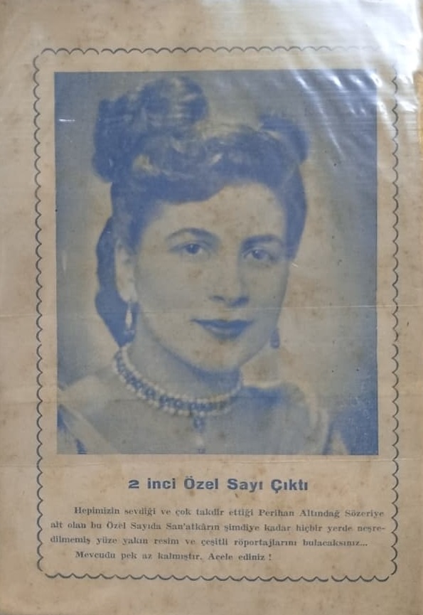 RESİMLİ RADYO DÜNYASI ON KAPAK NEVİN DEMİRDOGEN İLE SAİME SİNAN RESİMLİ  SAYI 31" 1950-1953 YILLARI ARASINDA YAYIMLANMIŞ BİR MAGAZİN DERGİSİDİR