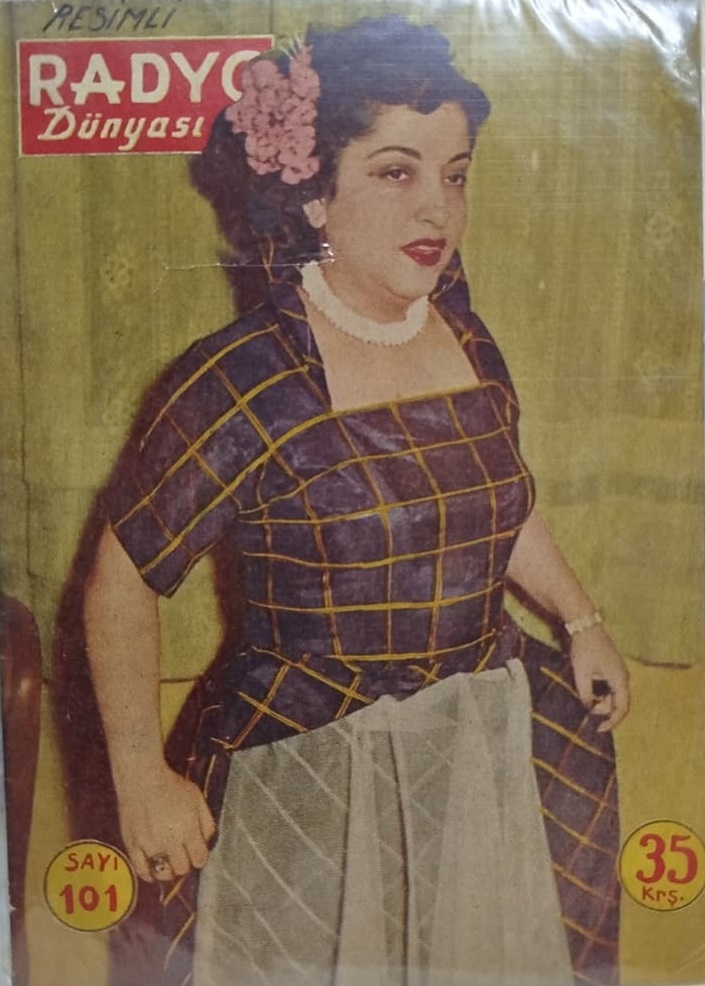 RESİMLİ RADYO DÜNYASI ON KAPAK RADİFE ERTEN RESİMLİ  SAYI 101 " 1950-1953 YILLARI ARASINDA YAYIMLANMIŞ BİR MAGAZİN DERGİSİDİR 