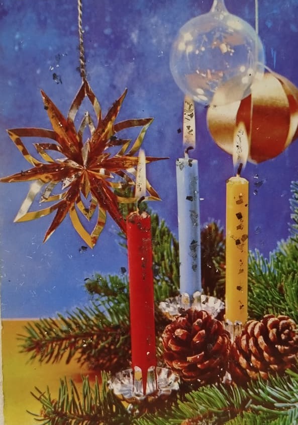 1970 UZERİ PIRILTILI PARLAK SİMLİ YENİ YIL BAYRAM TEBRİK KARTI 10 ADET ARKASI BOS YAZISIZ