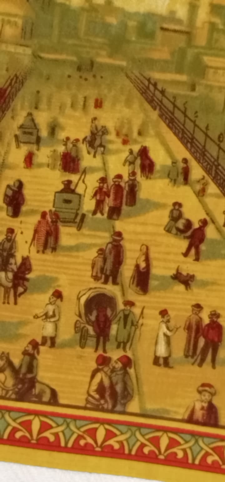 OSMANLI FES ETİKETİ HALİC GALATA KÖPRÜ TAVSİRLİ AUSTRİA BASKISI ORJİNAL BASKI ESKİ ÜRÜN