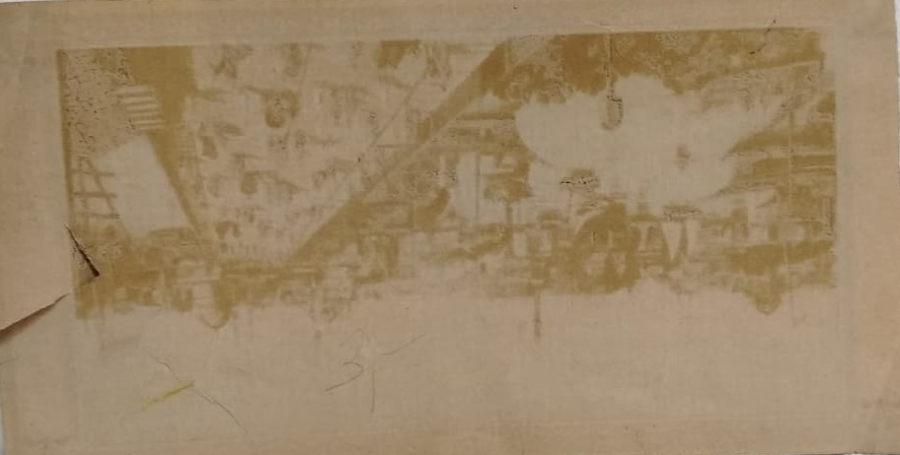 OSMANLI FES ETİKETİ HALİC GALATA KÖPRÜ TAVSİRLİ AUSTRİA BASKISI ORJİNAL BASKI ESKİ ÜRÜN