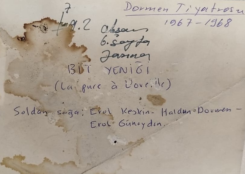 DORMEN TİYATROSU TARAFINDAN 1967-1968 SEZONUNDA SAHNELENEN BİT YENİGİ OYUNU