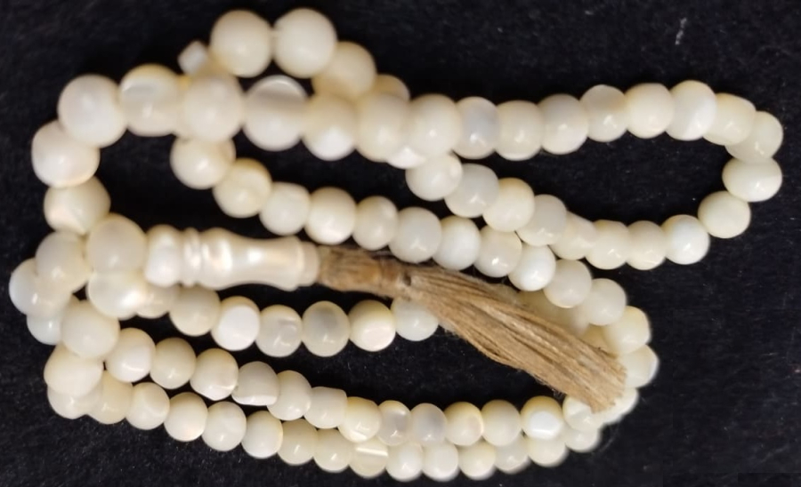 OSMANLI SANDIK CIKMASI SEDEF 99 LUK NAMAZLIK ZİKİR TESBİHİ  HABBELER 8 MM  İMAME BOYU 20 MM 