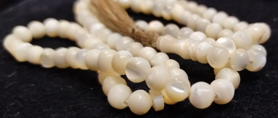 OSMANLI SANDIK CIKMASI SEDEF 99 LUK NAMAZLIK ZİKİR TESBİHİ  HABBELER 8 MM  İMAME BOYU 20 MM 