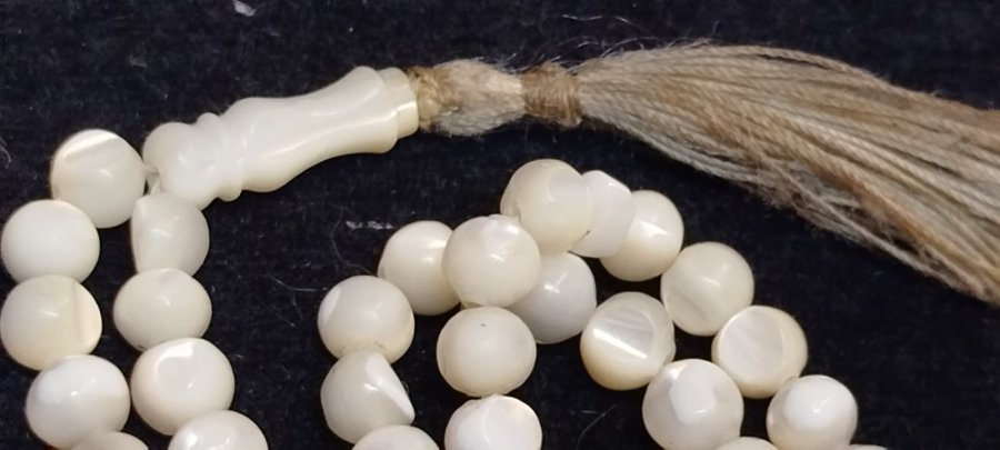 OSMANLI SANDIK CIKMASI SEDEF 99 LUK NAMAZLIK ZİKİR TESBİHİ  HABBELER 8 MM  İMAME BOYU 20 MM 