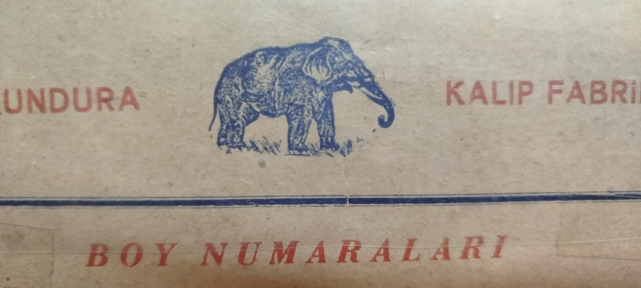 FİL KUNDURA KALIP FABRİKASI KALINLIK CETVELİ K. MIRCIKYAN BEYOGLU İSTANBUL 