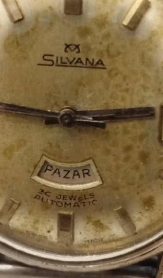 SILVANA 20 JEWELS AUTOMATIC  SWISS TAKVİM GUN TURKCE GOSTERGELİ OTOMATİK KOL SAATİ