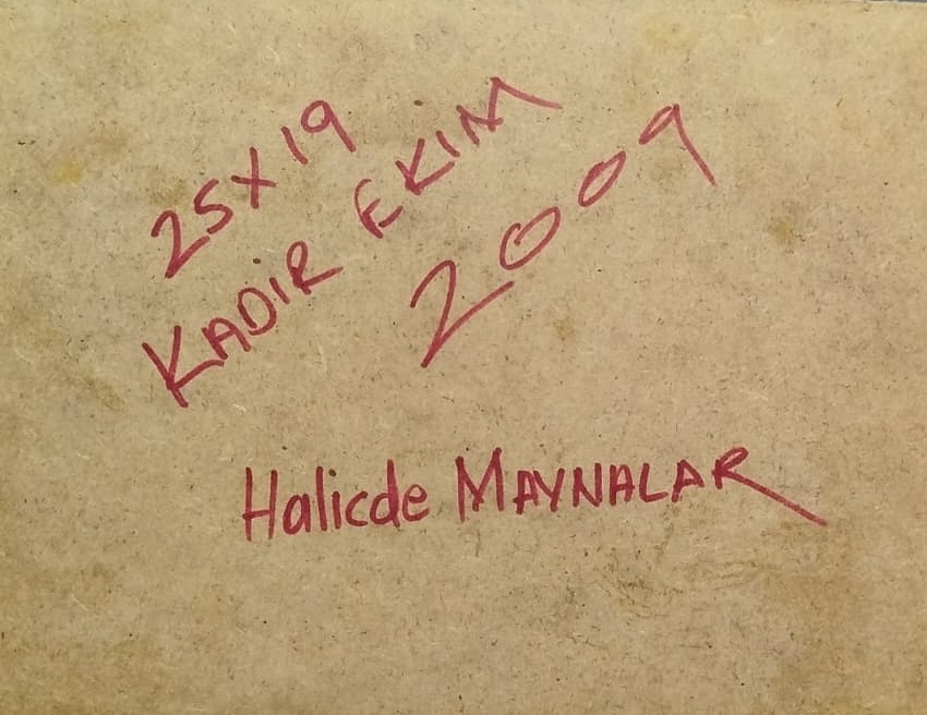 KADİR EKİM SANATCI İMZALI YAGLI BOYA İSTANBUL HALİCDE ESKİ HAL MAVNALAR SEBZE MEYVA YUKU BEKLERKEN 
