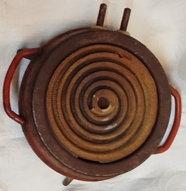 METAL KASA AYAKLI ELEKTİRİKLİ TİRYAKİ KAHVE PİŞİRİCİ VE ISITICI UFAK OCAK  