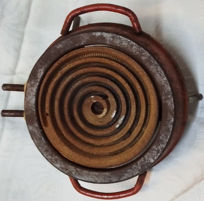 METAL KASA AYAKLI ELEKTİRİKLİ TİRYAKİ KAHVE PİŞİRİCİ VE ISITICI UFAK OCAK  