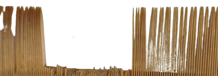 OSMANLI TAMAMI ELDE YAPILAN FİL DİŞİ TARAK BİRAZ DİŞİ KIRILMIŞTIR BİT TARAGI VE GELİN  TARAGI OLARAK TANINIR