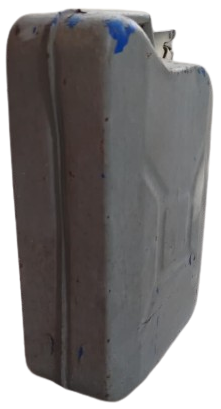 2. DUNYA SAVASI JEEP ASKERİ BENZİN BİDON GALON 25 LİTRE TASIMA KULP CONTALI KİLİTLİ KAPAK