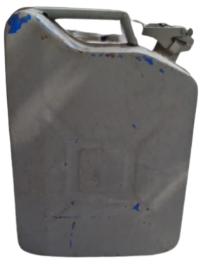 2. DUNYA SAVASI JEEP ASKERİ BENZİN BİDON GALON 25 LİTRE TASIMA KULP CONTALI KİLİTLİ KAPAK