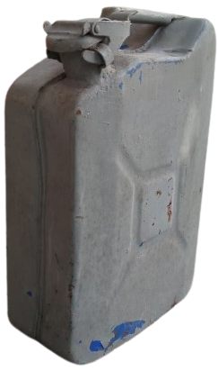 2. DUNYA SAVASI JEEP ASKERİ BENZİN BİDON GALON 25 LİTRE TASIMA KULP CONTALI KİLİTLİ KAPAK