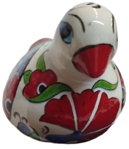 KUTAHYA SERAMİK EL YAPIM EL BOYAMA GÜVERCİN KUŞ BİBLOSU SANATCI İMZALI 