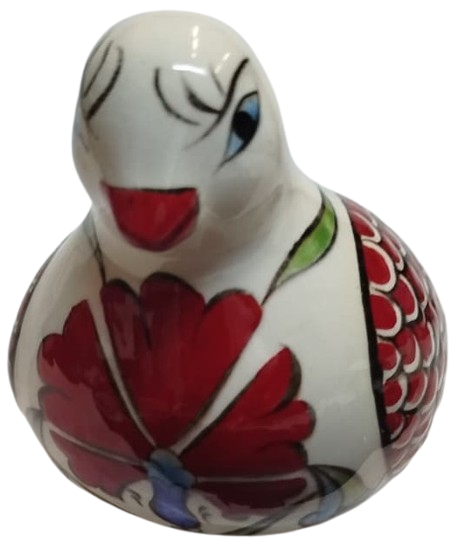 KUTAHYA SERAMİK TAMAMI  EL YAPIM VE BOYAMA  SANATCI İMZALI GÜVERCİN KUŞ