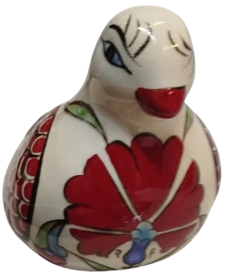 KUTAHYA SERAMİK TAMAMI  EL YAPIM VE BOYAMA  SANATCI İMZALI GÜVERCİN KUŞ