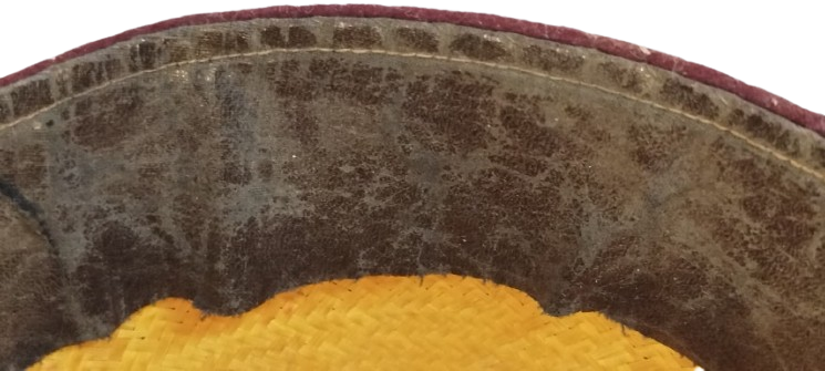 1826 OSMANLI ORJINAL BORDO SALLAMA PUSKULLU FES İC ASTAR HASIR ORME 