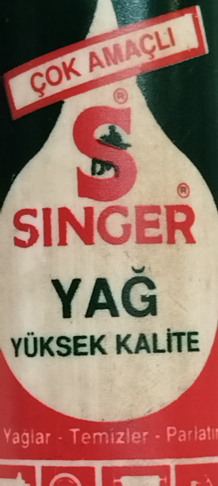 COK AMACLI SINGER YAG YUKSEK KALITE YAGLAR TEMİZLER PARLATIR POMPALI PLASTİK KUTUDA