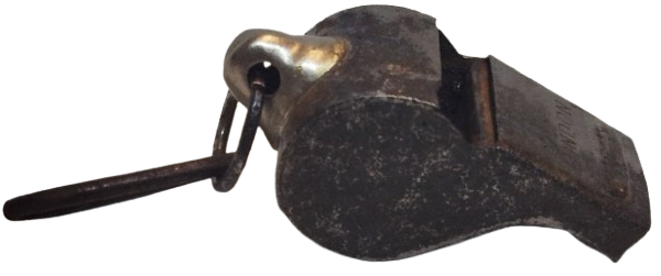 1950 METAL LONDON İNGİLİZ POLİS KULLANDIGI MANTAR TOP LU UFLEME  DÜDÜK