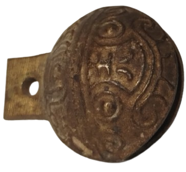 OSMANLI BRONZ ÜZERİ İSLEMELİ GORA CAN GENELDE GELDİGİ BELLİ OLMASI İCİN EVCİL HAYVANLARDA KULLANILAN