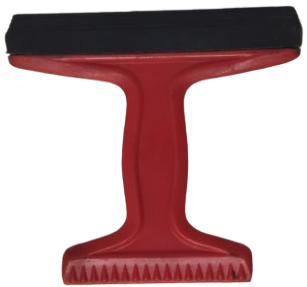 PETROL OFİSİ OTO CAM SİLME BUZ KAZIMA CİFT TARAFLI KIRMIZI PLASTİK