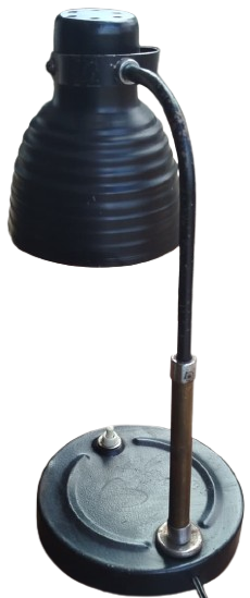 1950 FRANSIZ METAL SİYAH İTALYAN MASA LAMBASI 220 VOLT