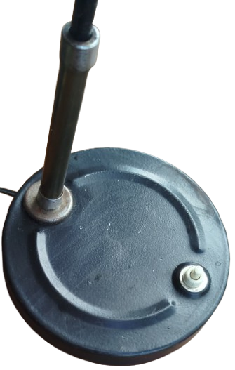 1950 FRANSIZ METAL SİYAH İTALYAN MASA LAMBASI 220 VOLT