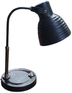 1950 FRANSIZ METAL SİYAH İTALYAN MASA LAMBASI 220 VOLT