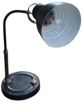 1950 FRANSIZ METAL SİYAH İTALYAN MASA LAMBASI 220 VOLT