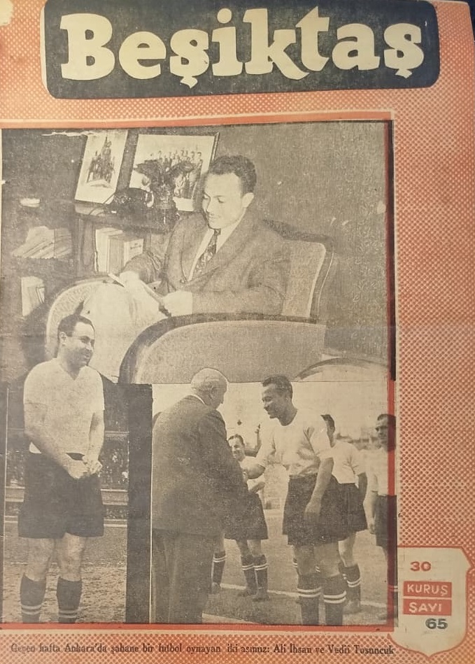 1953 BESİKTAS HAFTALIK SPOR MECMUASI 8 MART  SAYI 65