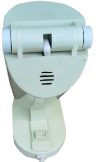 1980 .TOLOMEO, MİCHELE DE LUCCHİ VE GİANCARLO FASSİNA PELİKAN KREM RENK MİKA KATLANIR ACILIR MASA LAMBASI