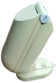 1980 .TOLOMEO, MİCHELE DE LUCCHİ VE GİANCARLO FASSİNA PELİKAN KREM RENK MİKA KATLANIR ACILIR MASA LAMBASI