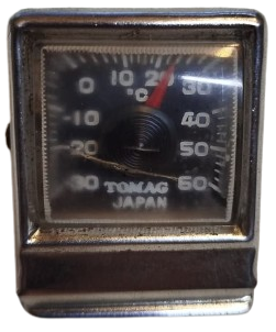 TOMAG JAPAN OTO TORPİDO UZERİ ALT MIKNATISLI TERMOMETRE ISI OLCER KROM CELİK