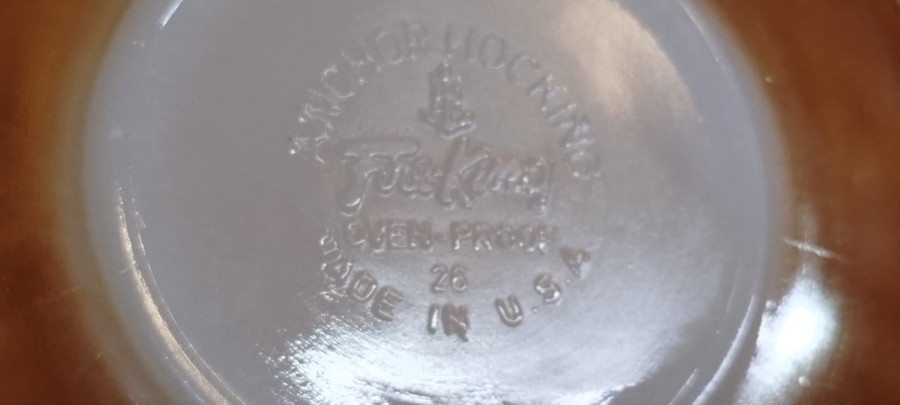 ORJİNAL USA AMERİKAN ANGKOR HOCKİNG  OVEN PROOF TURK TİPİ CAY SUT  FİNCAN VE TABAK TEK KİŞİLİK PARLAK BAL RENK