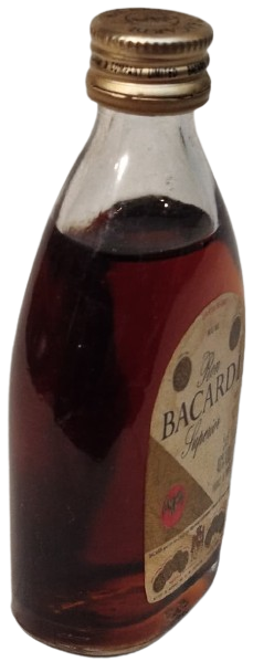  RON BACARDI SUPERİOR 50 ML MİNYATÜR İÇKİ ROM ŞİŞESİ KAPAGI ACILMAMIŞ DOLU KOLEKSİYON