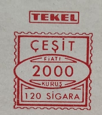 TEKEL SİGARA FABRİKASININ  CESİT Lİ SIGARALARDAN OLUSAN  120 SİGARA TEKEL İSTANBUL BOS KAPAKLI KUTU