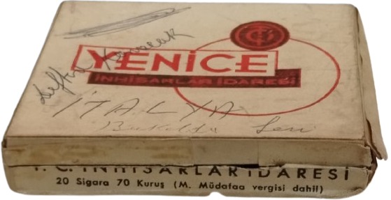 YENİCE T.C. İNHİSARLAR İDARESİ 20 SİGARA 70 KURUS M.MUDAFAA VERGİSİ DAHİL BOS PAKET
